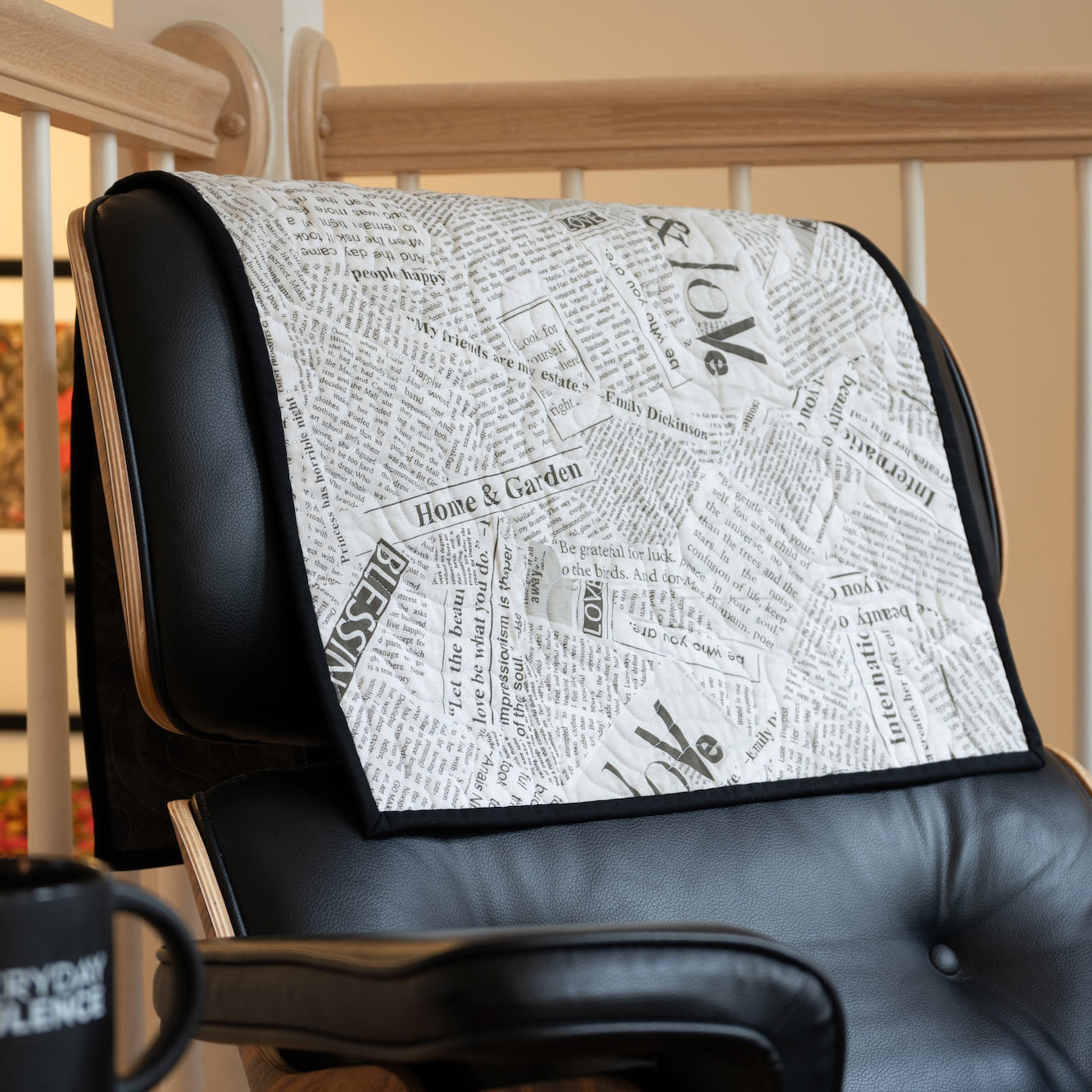 Quilted Newspaper Art