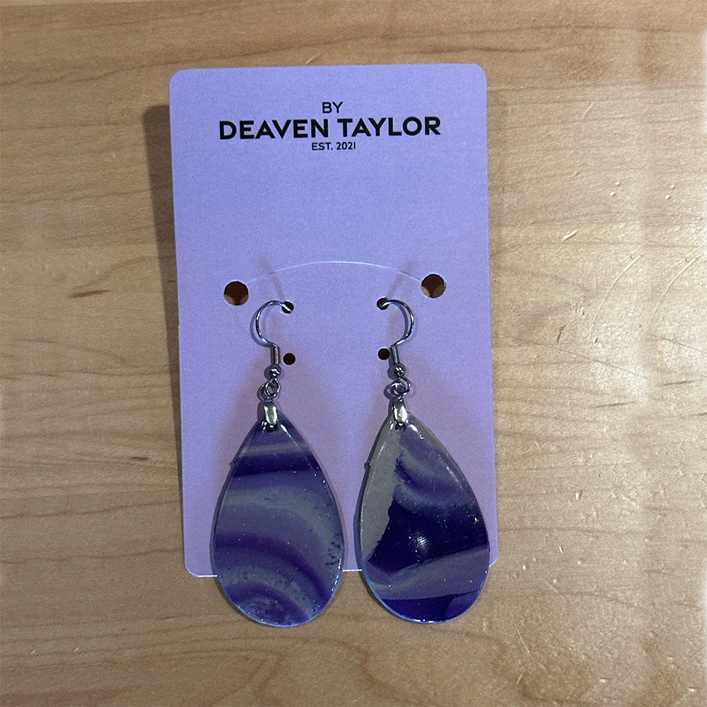 Earrings - Lavender Swirl