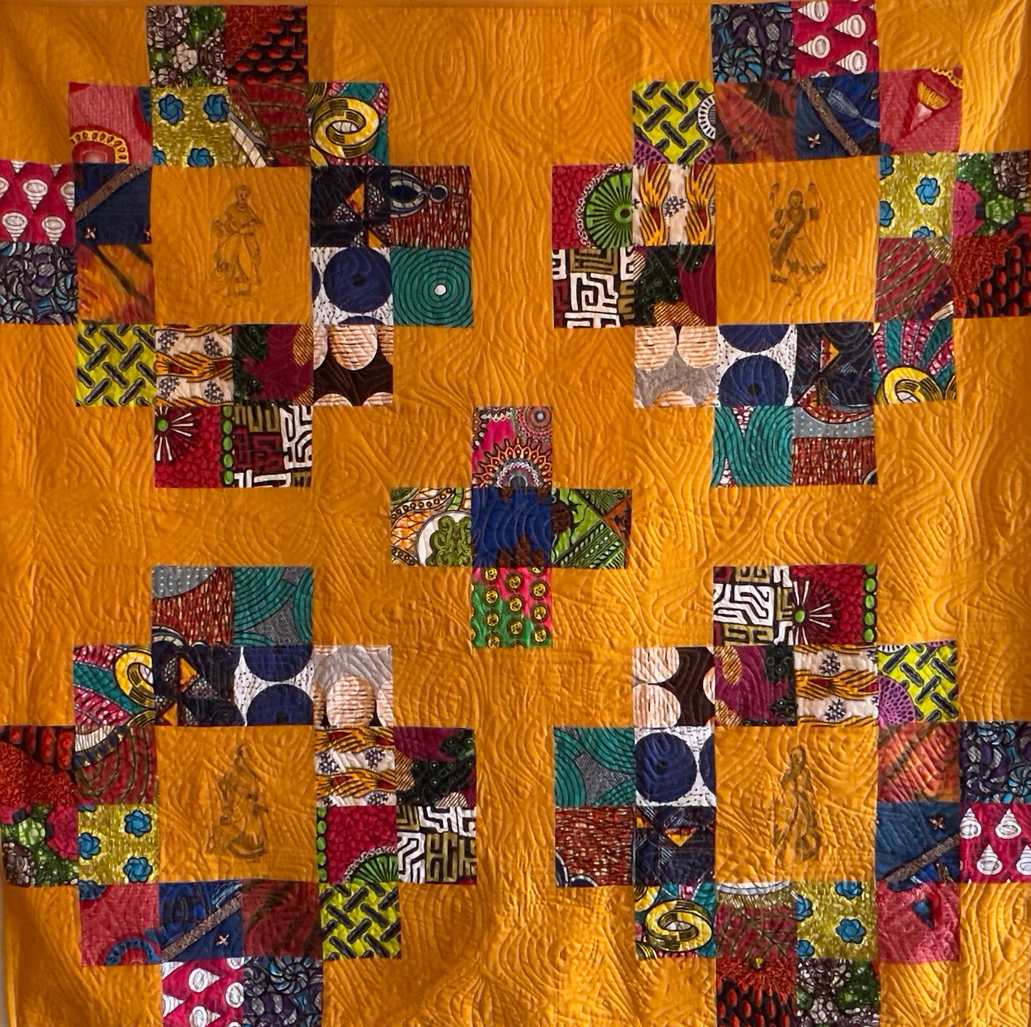 Friendship Gathering Quilt - Gold
