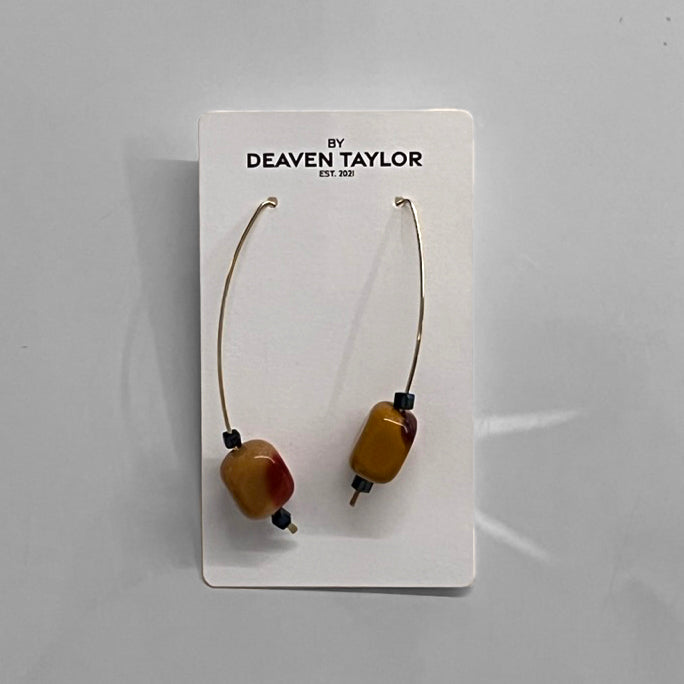 Minimalist Earrings with a Pop of Gold