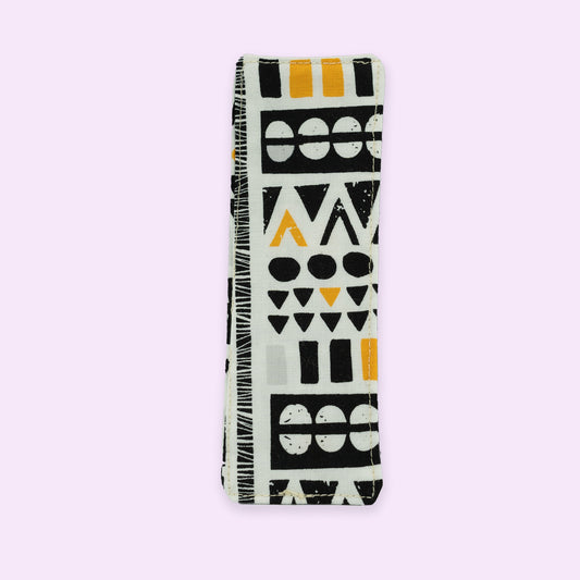 Black\White\Yellow Quilted Bookmark