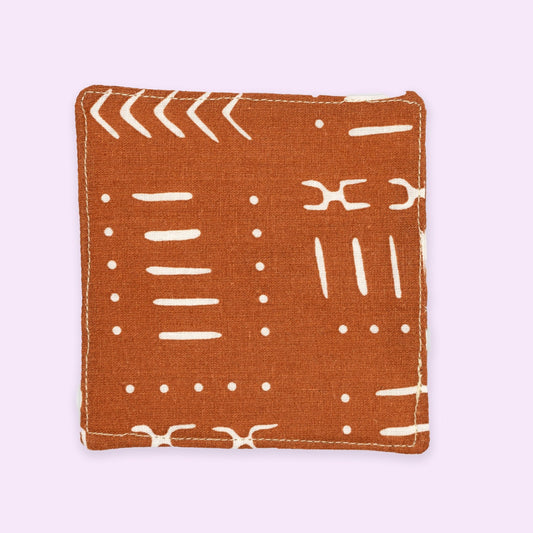 Brown Mud Cloth Quilted Coaster (Set of 4)