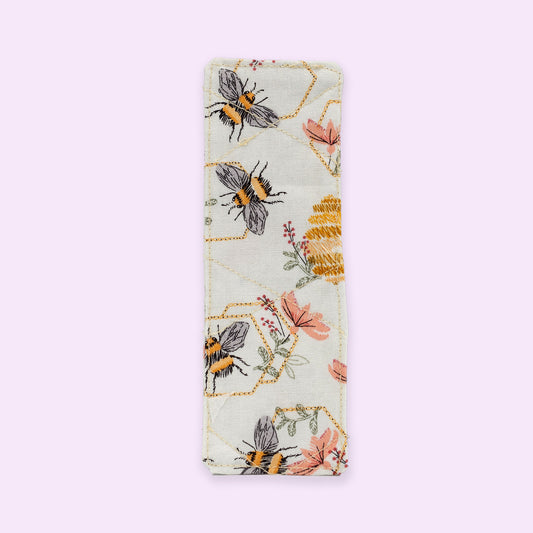 Honeybee Quilted Bookmark