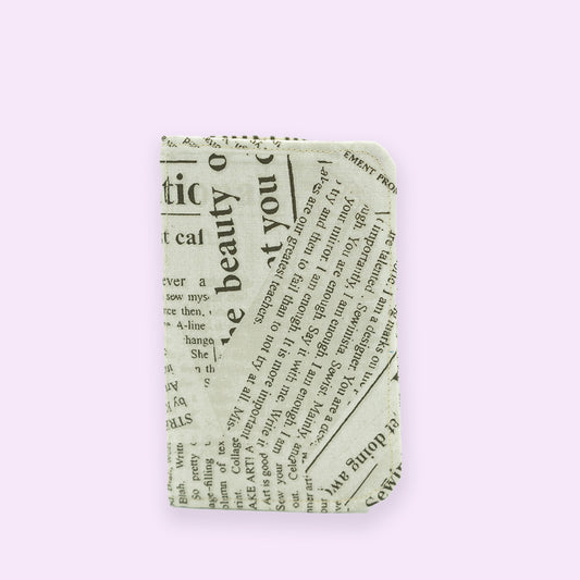 Newspaper Quilted Pocket Notebook