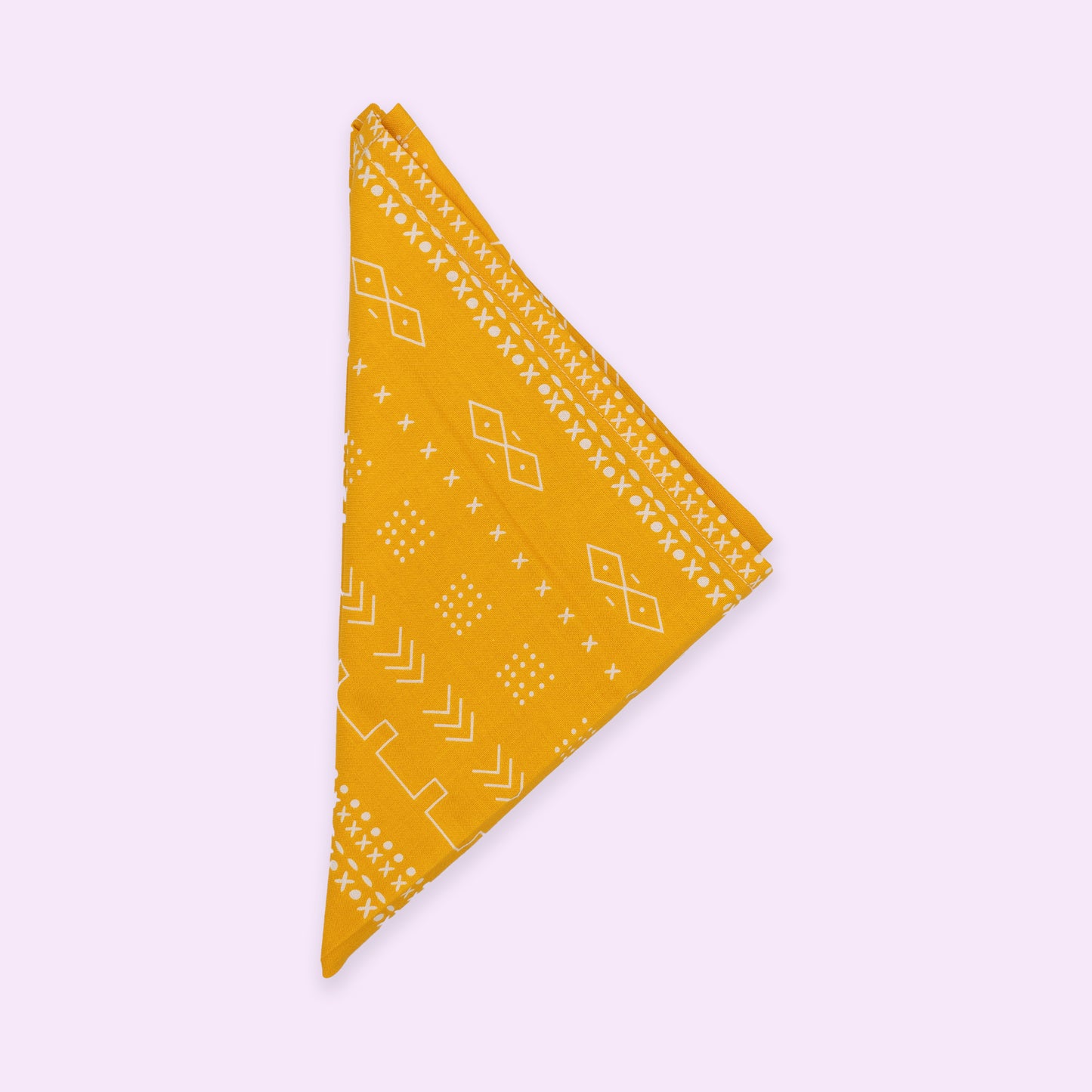 Yellow Mud Cloth Napkins (Set of 4)