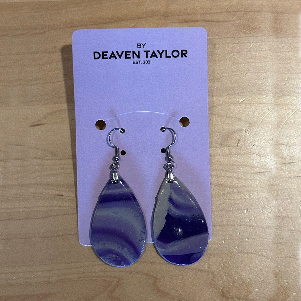 Earrings - Lavender Swirl